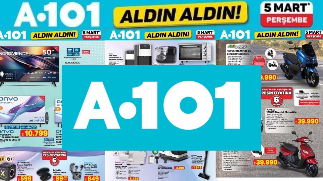 5 Mart Perşembe A101 Aktüel Şenliği! Teknoloji Tutkunları Ekran Başına